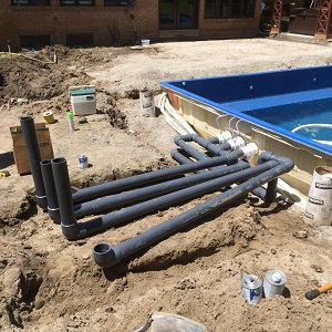 Plumbing and Electrical Preparation of a Fiberglass Pool
